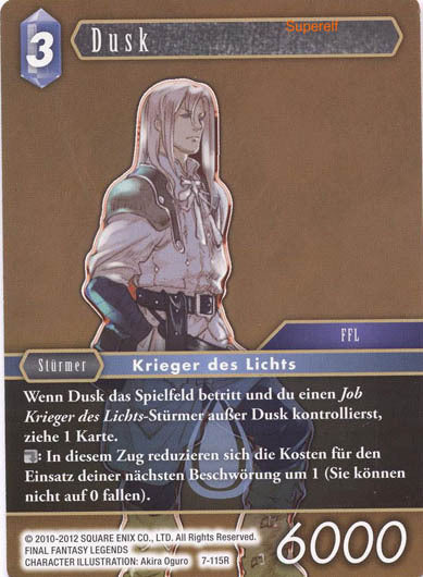 Final Fantasy Opus 7-115 R Dusk Wasser