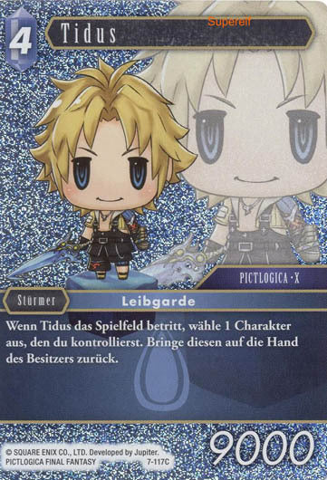 Final Fantasy Opus 7-117 C Tidus Wasser