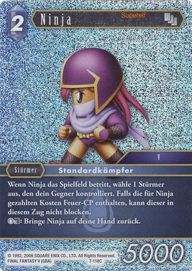 Final Fantasy Opus 7-118 C Ninja Wasser