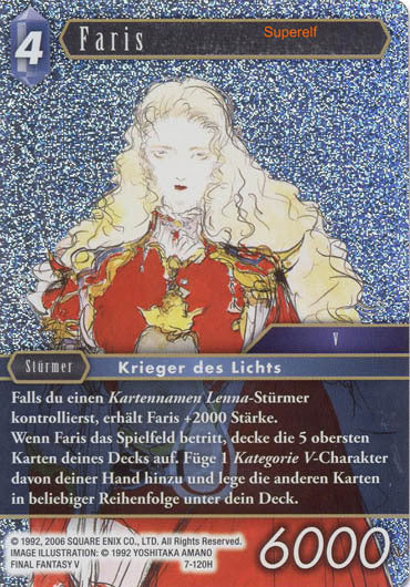 Final Fantasy Opus 7-120 H Faris Wasser