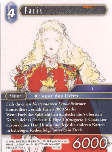 Final Fantasy Opus 7-120 H Faris Wasser
