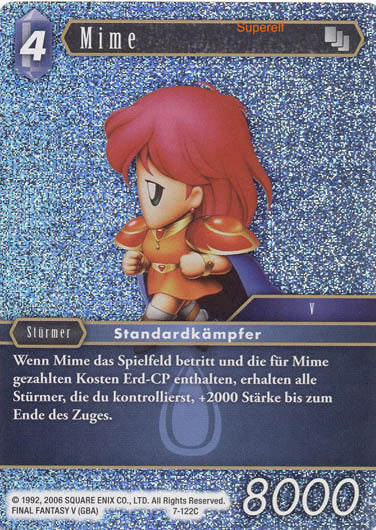 Final Fantasy Opus 7-122 C Mime Wasser
