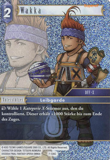 Final Fantasy Opus 7-126 C Wakka Wasser