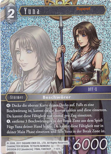 Final Fantasy Opus 7-127 L Yuna Licht