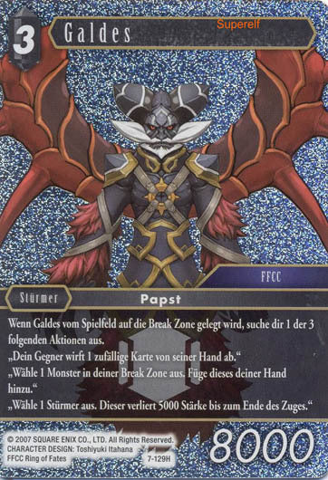 Final Fantasy Opus 7-129 H Galdes Dunkelheit