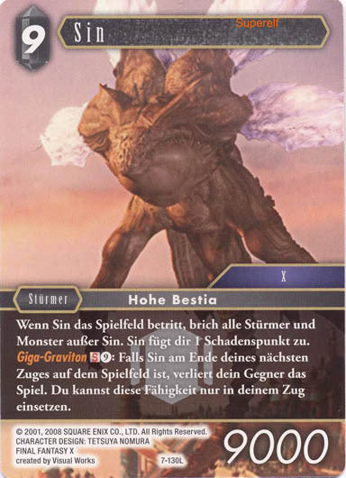 Final Fantasy Opus 7-130 L Sin Dunkelheit