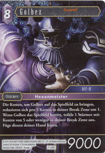 Final Fantasy Opus 7-138 S Golbez Blitz
