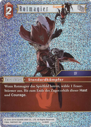Final Fantasy Opus 8-002 C Rotmagier Feuer