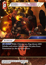 Final Fantasy Opus 8-003 C Ifrit Feuer