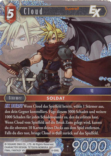 Final Fantasy Opus 8-006 L Cloud Feuer
