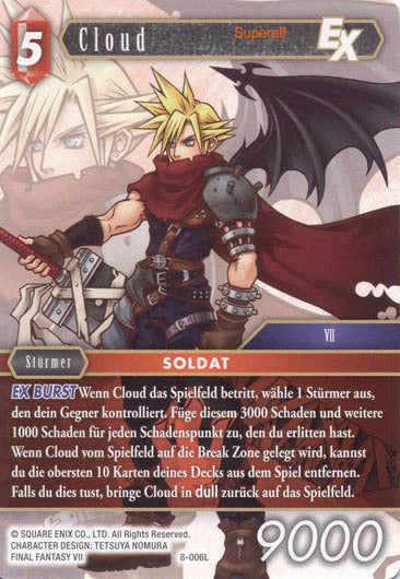 Final Fantasy Opus 8-006 L Cloud Feuer
