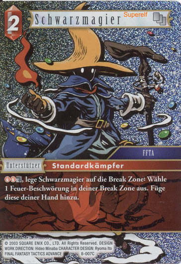 Final Fantasy Opus 8-007 C Schwarzmagier Feuer