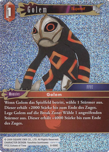 Final Fantasy Opus 8-008 C Golem Feuer