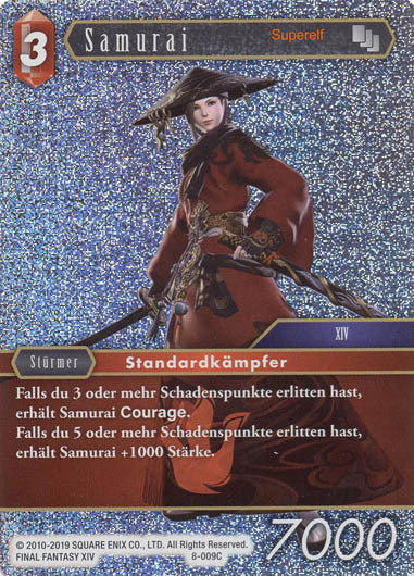 Final Fantasy Opus 8-009 C Samurai Feuer
