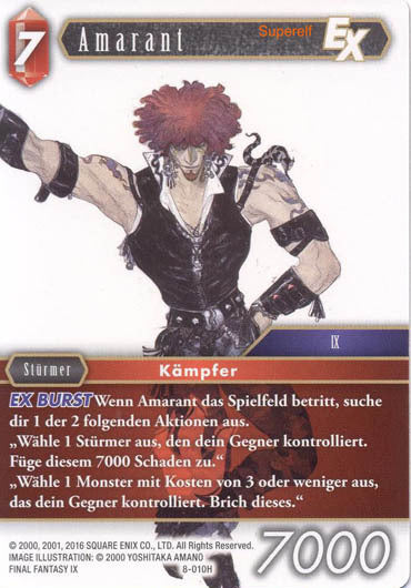 Final Fantasy Opus 8-010 H Amarant Feuer