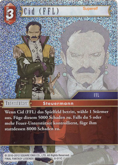 Final Fantasy Opus 8-011 C Cid (FFL) Feuer