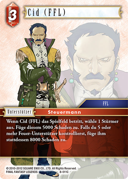 Final Fantasy Opus 8-011 C Cid (FFL) Feuer