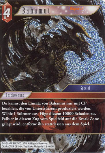 Final Fantasy Opus 8-015 H Bahamut Feuer