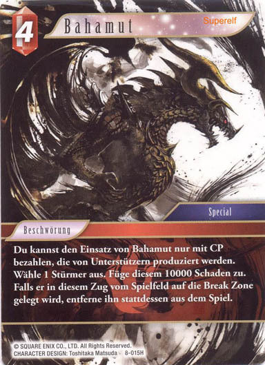 Final Fantasy Opus 8-015 H Bahamut Feuer