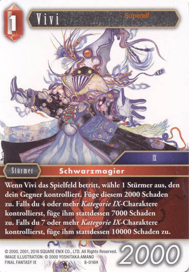 Final Fantasy Opus 8-016 H Vivi Feuer