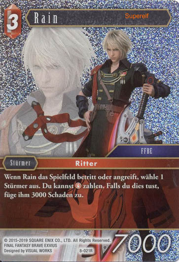 Final Fantasy Opus 8-021 R Rain Feuer