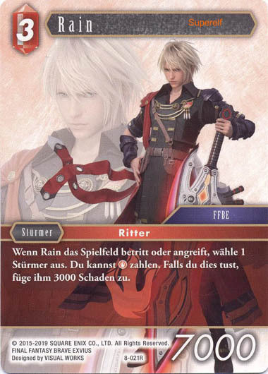 Final Fantasy Opus 8-021 R Rain Feuer
