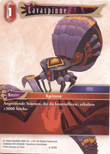 Final Fantasy Opus 8-022 R Lavaspinne Feuer