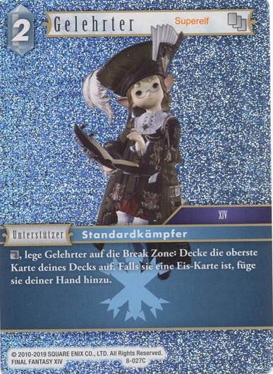 Final Fantasy Opus 8-027 C Gelehrter Eis