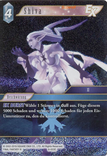 Final Fantasy Opus 8-033 C Shiva Eis