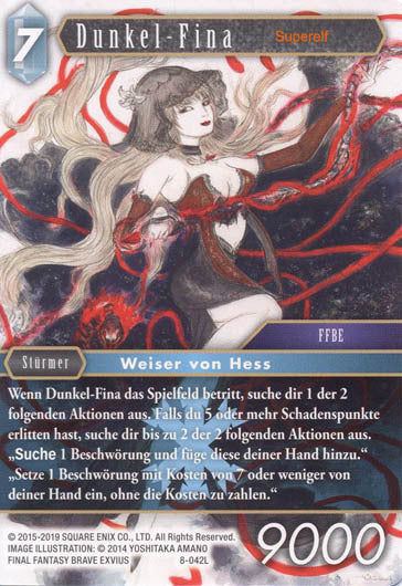 Final Fantasy Opus 8-042 L Dunkel- Fina Eis