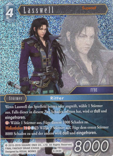 Final Fantasy Opus 8-043 H Lasswell Eis
