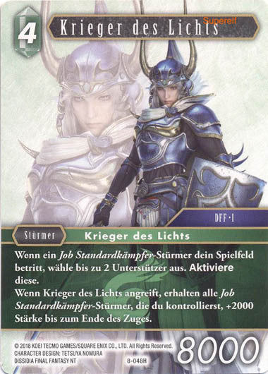 Final Fantasy Opus 8-048 H Krieger des Lichts Wind