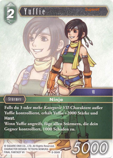 Final Fantasy Opus 8-064 H Yuffie Wind