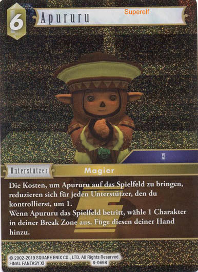 Final Fantasy Opus 8-069 R Apururu Erde