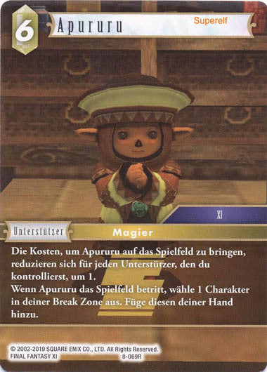 Final Fantasy Opus 8-069 R Apururu Erde