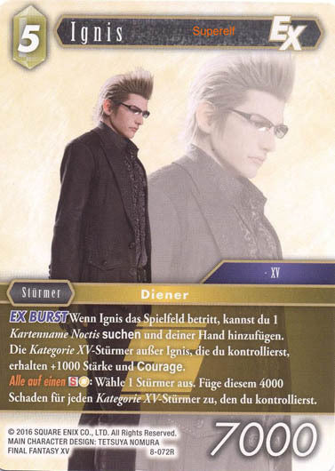Final Fantasy Opus 8-072 R Ignis Erde