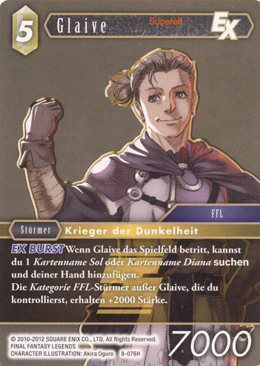 Final Fantasy Opus 8-076 H Glaive Erde