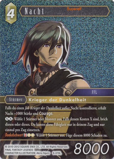 Final Fantasy Opus 8-078 L Nacht Erde