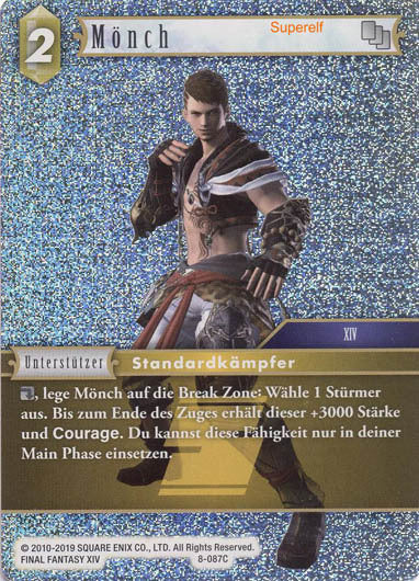 Final Fantasy Opus 8-087 C Mönch Erde