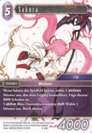 Final Fantasy Opus 8-096 L Sakura Blitz