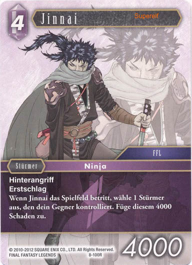 Final Fantasy Opus 8-100 R Jinnai Blitz