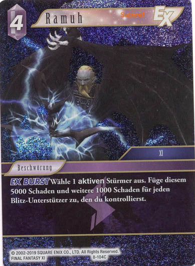 Final Fantasy Opus 8-104 C Ramuh Blitz