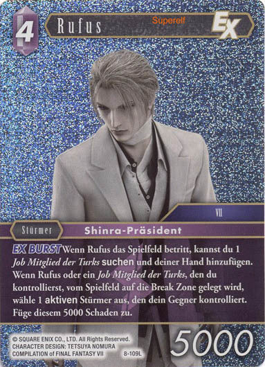 Final Fantasy Opus 8-109 L Rufus Blitz