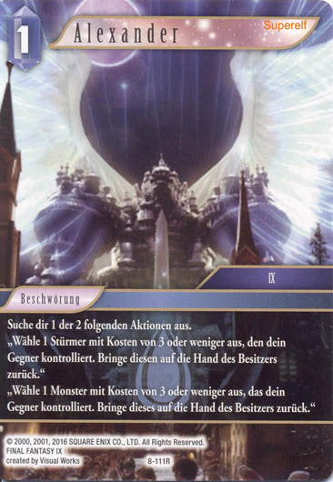 Final Fantasy Opus 8-111 R Alexander Wasser