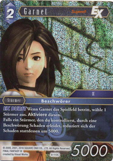 Final Fantasy Opus 8-113 C Garnet Wasser