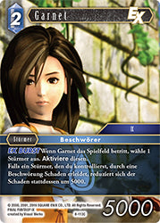 Final Fantasy Opus 8-113 C Garnet Wasser