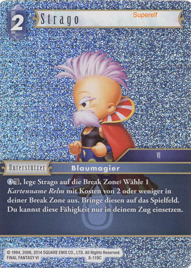 Final Fantasy Opus 8-119 C Strago Wasser