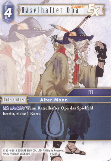 Final Fantasy Opus 8-122 R Rätselhafter Opa Wasser