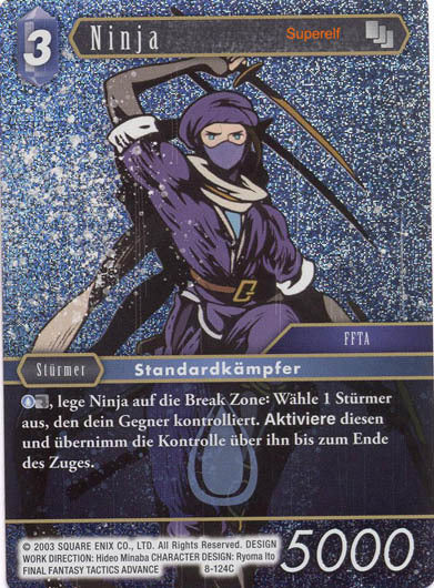Final Fantasy Opus 8-124 C Ninja Wasser