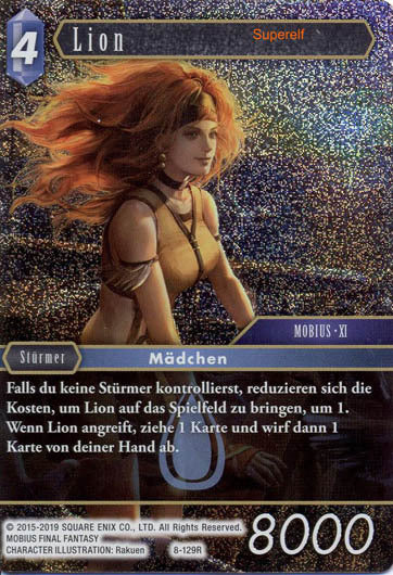 Final Fantasy Opus 8-129 R Lion Wasser